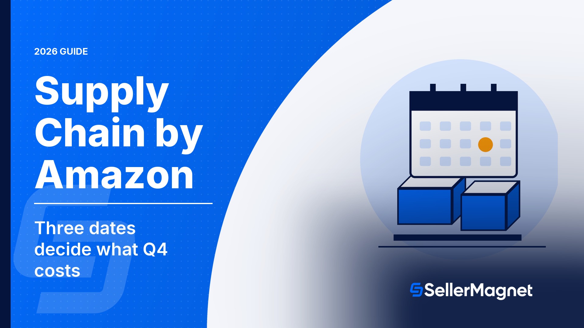 Supply Chain by Amazon: tre date decidono il tuo Q4